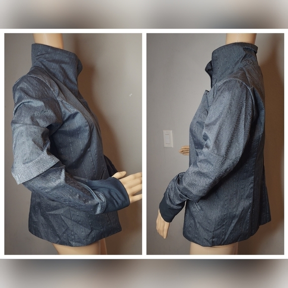 Brooks PureProject Shelter Womens Jacket Grey Herringbone. small. Reflective - Picture 13 of 16